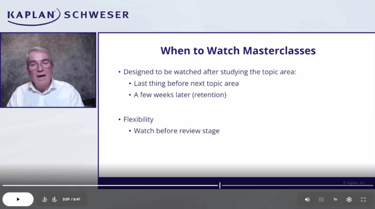 CFA 2026 Level 1 Schweser Masterclass Videos with Workbook (Instant Download)